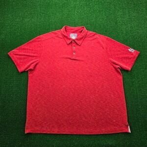 St Louis Cardinals Tommy Bahama Polo Shirt Mens 2XL XXL Red MLB Tencel Blend